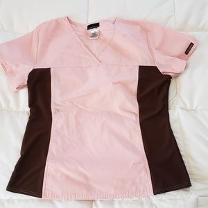 Cherokee Flexible Scrub Top M
